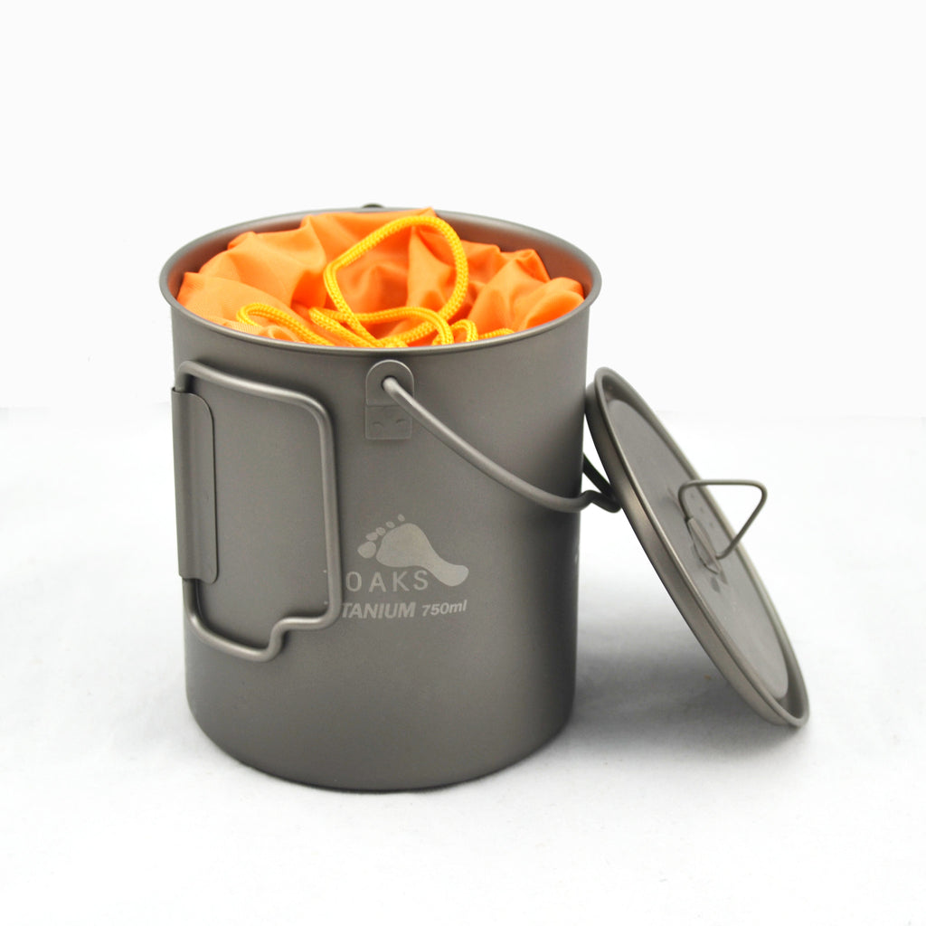 TOAKS Titanium 750ml Pot with Bail Handle – TOAKS Outdoor